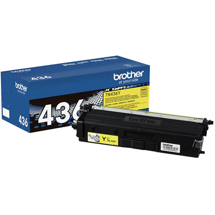 New, Pre-Owned - Brother TN-436 Super High Yield Yellow Toner Cartridge
