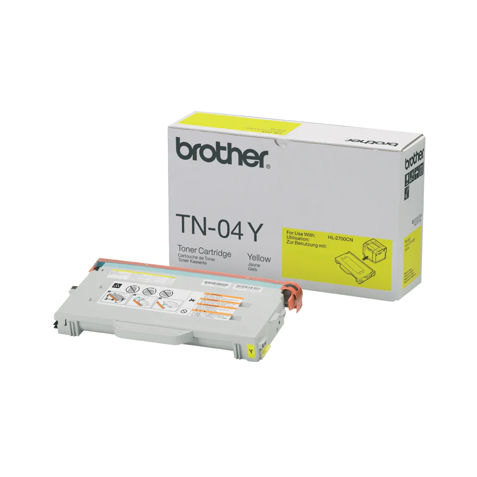 New, Pre-Owned - Brother TN04Y Yellow Laser Toner Cartridge