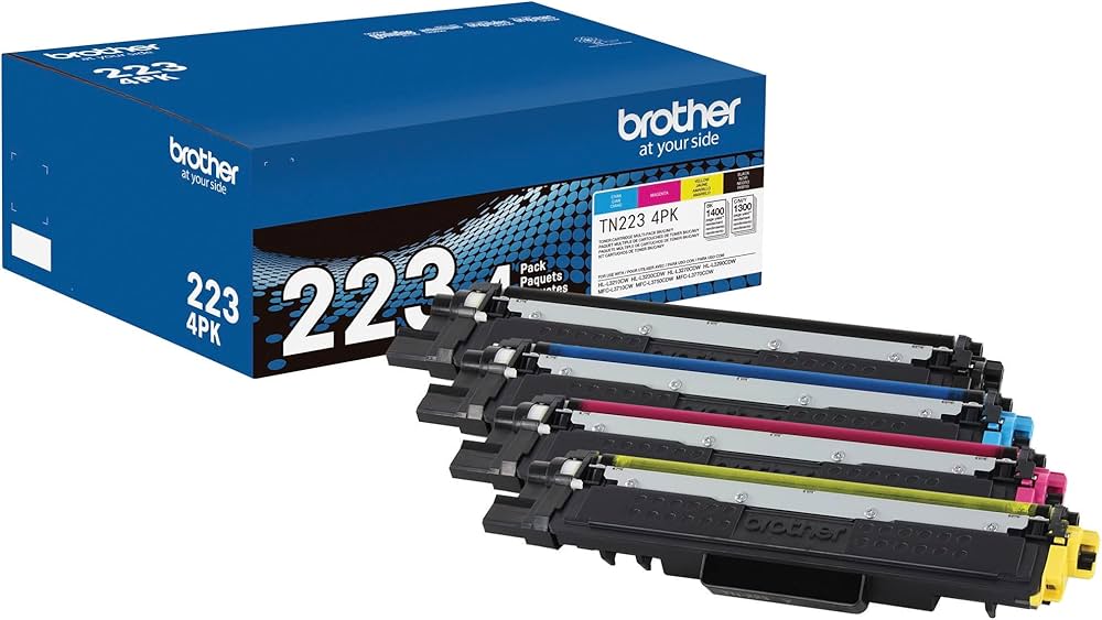 New, Pre-Owned - Brother TN-223 Standard Yield Printer Toner Cartridg- 4PACK