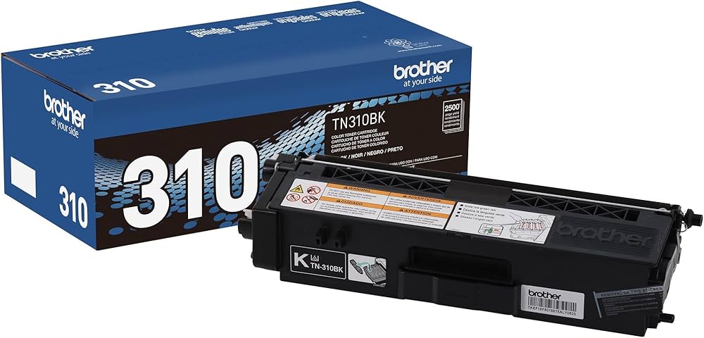 New, Pre-Owned - Brother TN310 Standard-Yield Black Laser Toner Cartridge, TN310BK