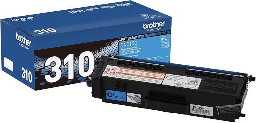New, Pre-Owned - Brother TN310 Standard-Yield Cyan Laser Toner Cartridge, TN310C