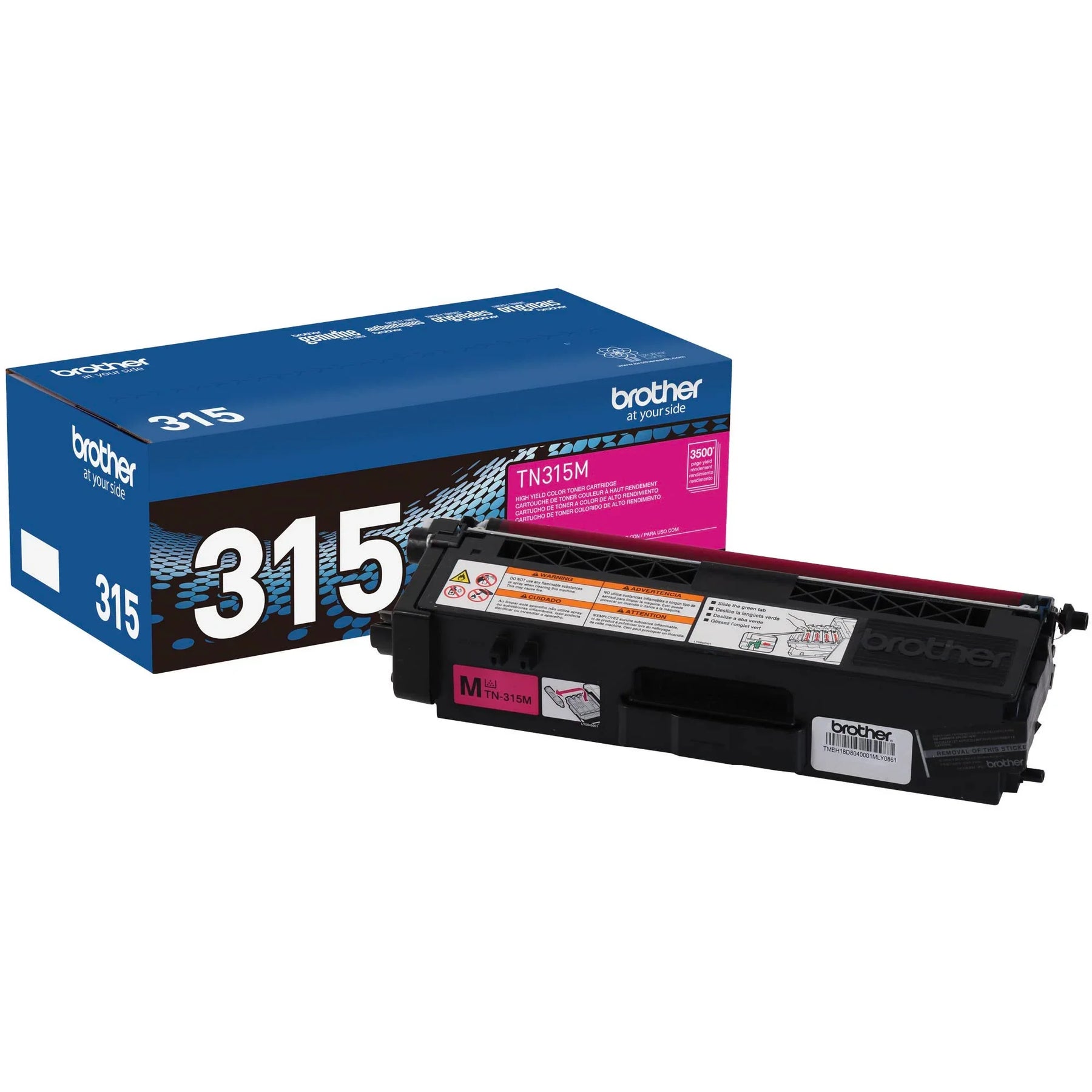 New, Pre-Owned - Brother TN315M High-Yield Magenta Toner Cartridge