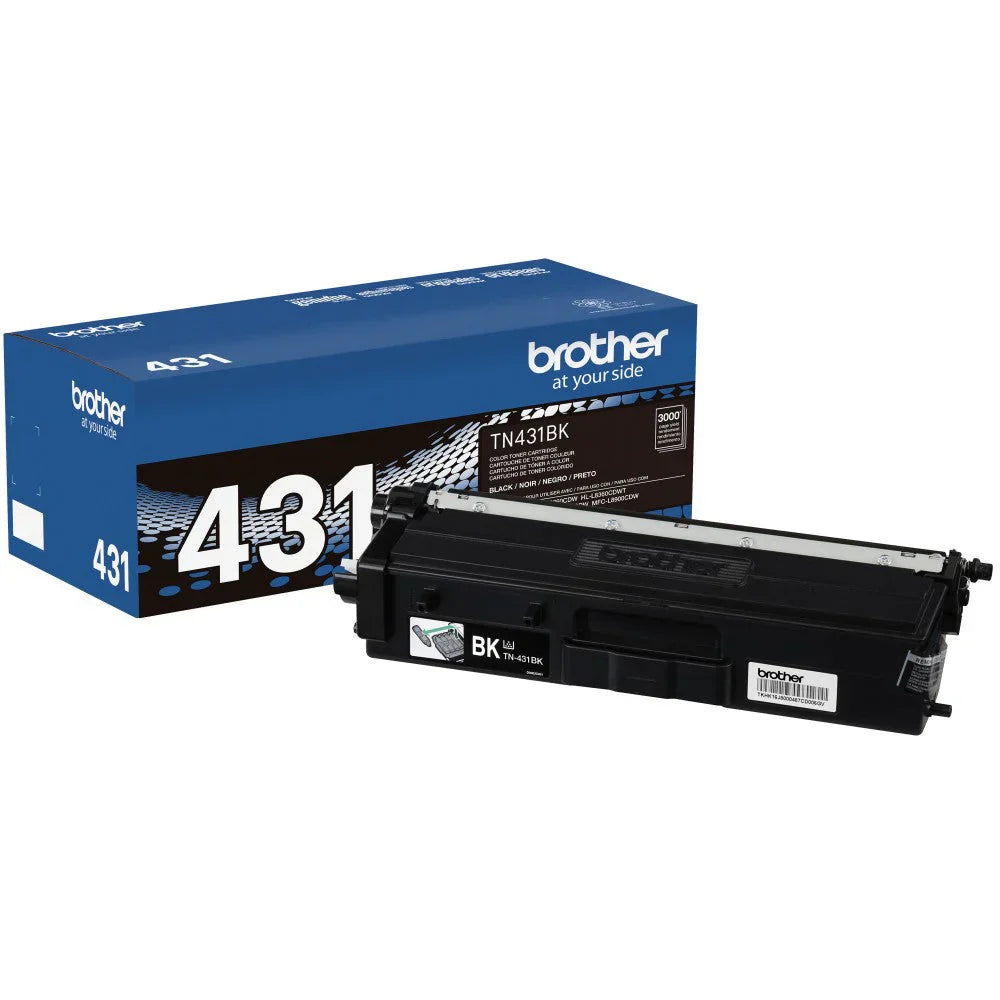 New, Pre-Owned - Brother TN431 Standard-Yield Black Toner Cartridge, TN431BK