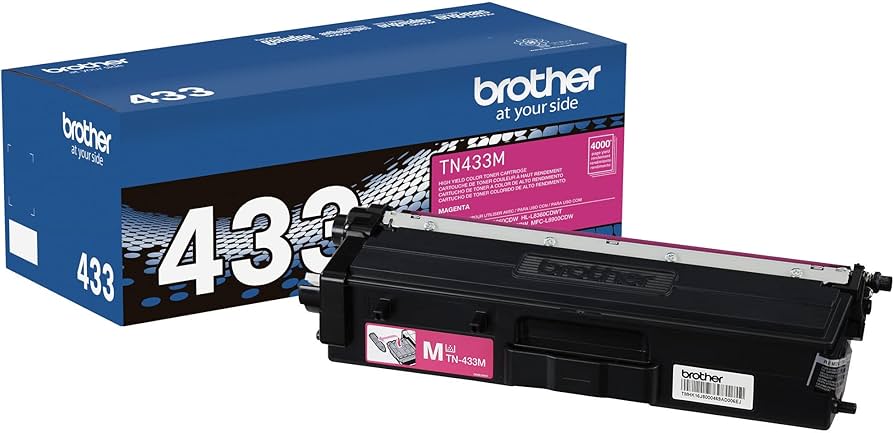 New, Pre-Owned - Brother TN-433 Magenta High-Yield Toner Cartridge, TN433M
