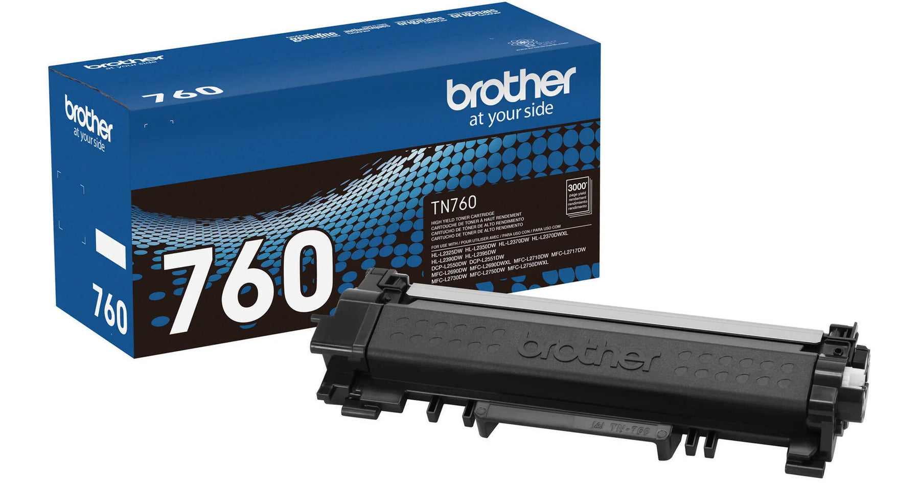 New, Pre-Owned - Brother TN-760 High Yield Black Toner Cartridge