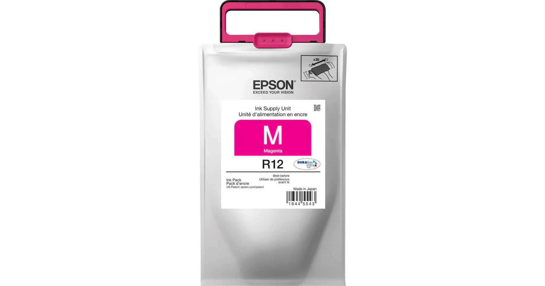 New, Pre-Owned - Epson R12 Standard Yield Magenta Ink Cartridge, TR12320