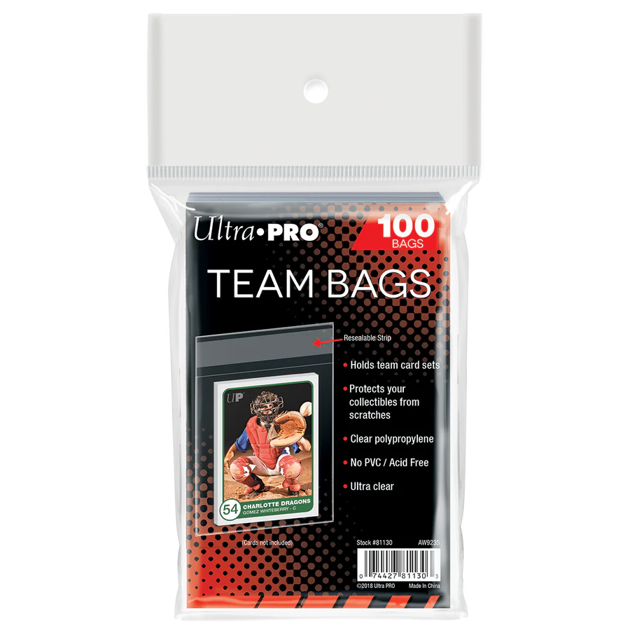 Ultra Pro Team Bags - Resealable (100ct)