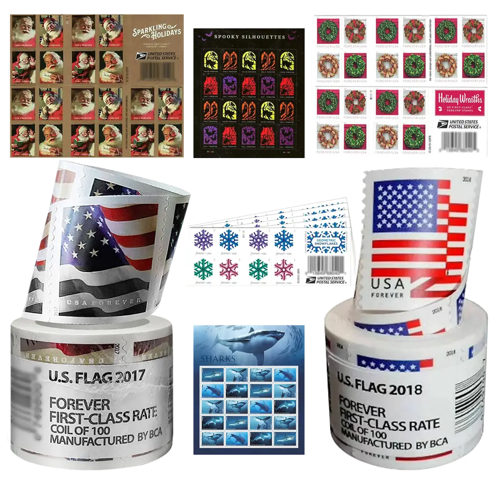 USPS First-Class USA Forever Postage Stamps Mystery Bundle/Assortment