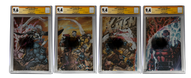 [TRIPLE SIGNED CGC YELLOW LABEL 4 PACK FOIL] X-Men 1991 #1 Facsimile Jim Lee | Claremont |  Williams Cover Var [Set #3]