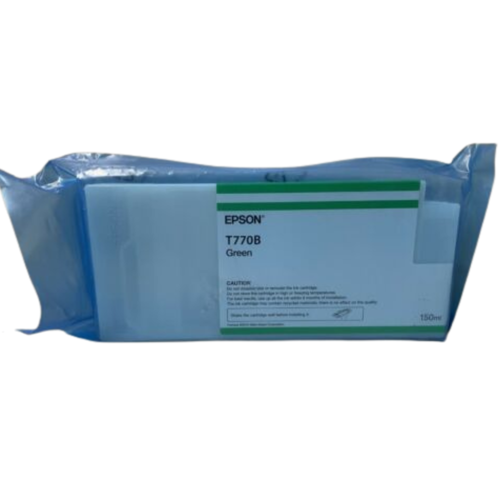 New, Pre-Owned - Epson T770B Green 150ml Ink Cartridge