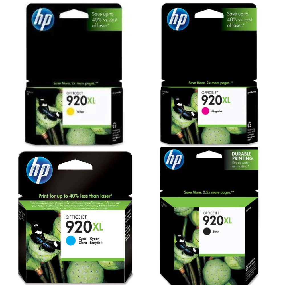 New, Pre-Owned - HP New, Pre-Owned - 920XL Black, Cyan, Magenta & Yellow Ink Cartridges