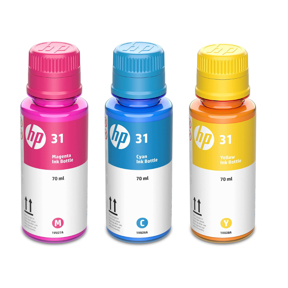New, Pre-Owned - HP 31 Color Ink Cartridges Refills