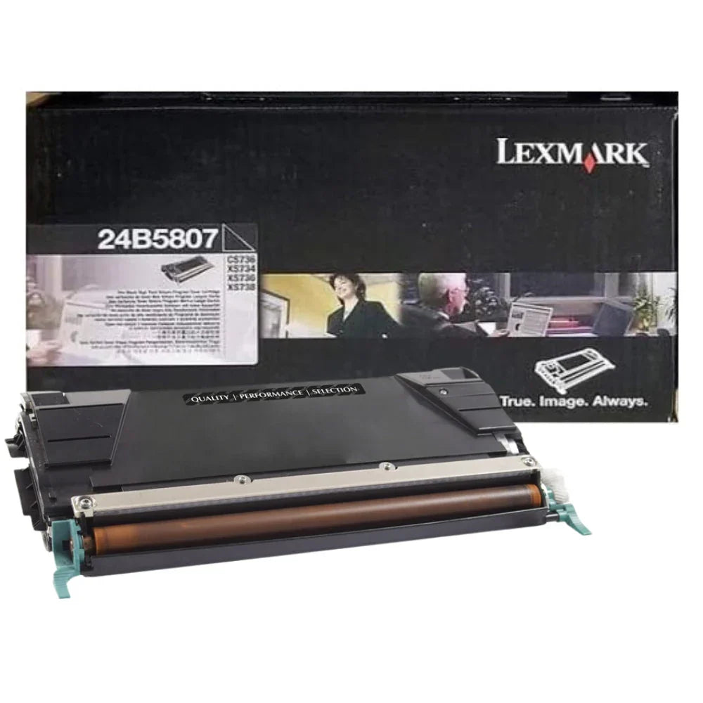 New, Pre-Owned - Lexmark 24B5807 Black High Yield Toner Cartridge
