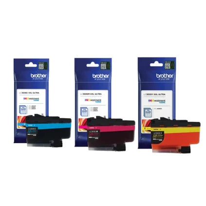 New, Pre-Owned - Brother LC3035XXL High Yield Tri-Color Ink Cartridge-Pack-3