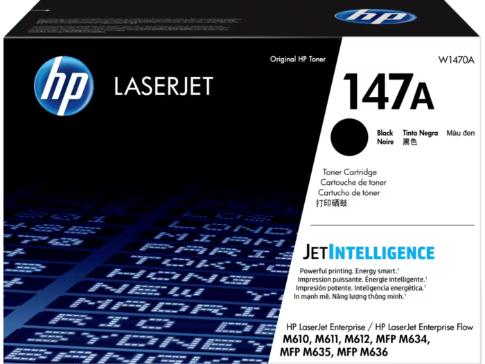 New, Pre-owned, Original HP 147A Standard Yield Black Toner Cartridge, W1470A
