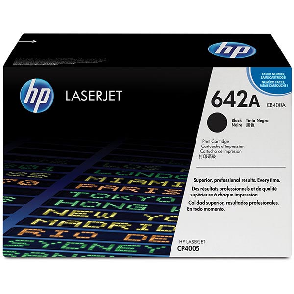 New, Pre-Owned - HP 642A High Yield Black LaserJet Toner Cartridge, CB400A