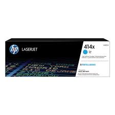 New, Pre-Owned - HP 414X High Yield Cyan Toner Cartridge, W2021X
