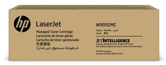 New, Pre-Owned - HP W9092MC High Yield Yellow Toner Cartridge
