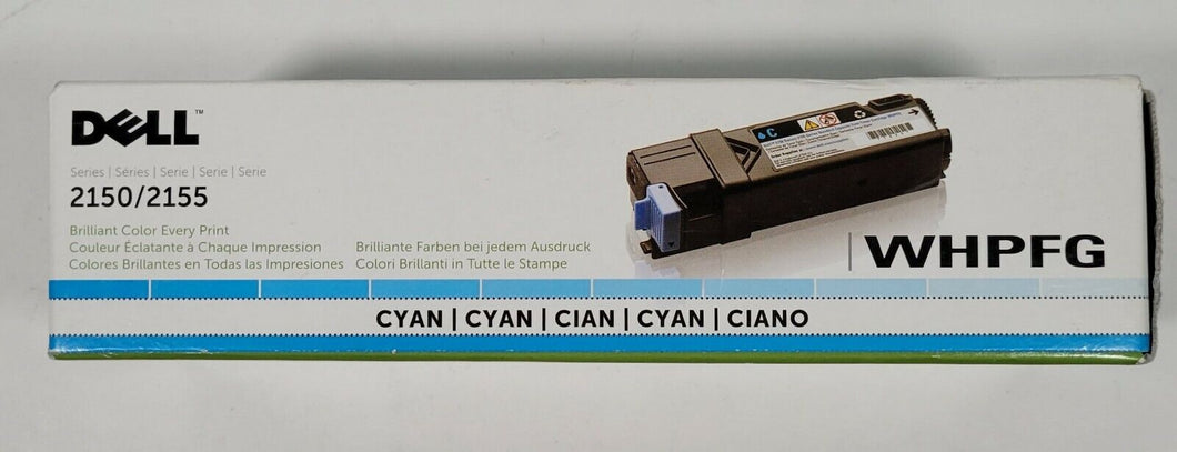 New, Pre-Owned - Dell 2150/2155 Cyan Toner Cartridge, WHPFG