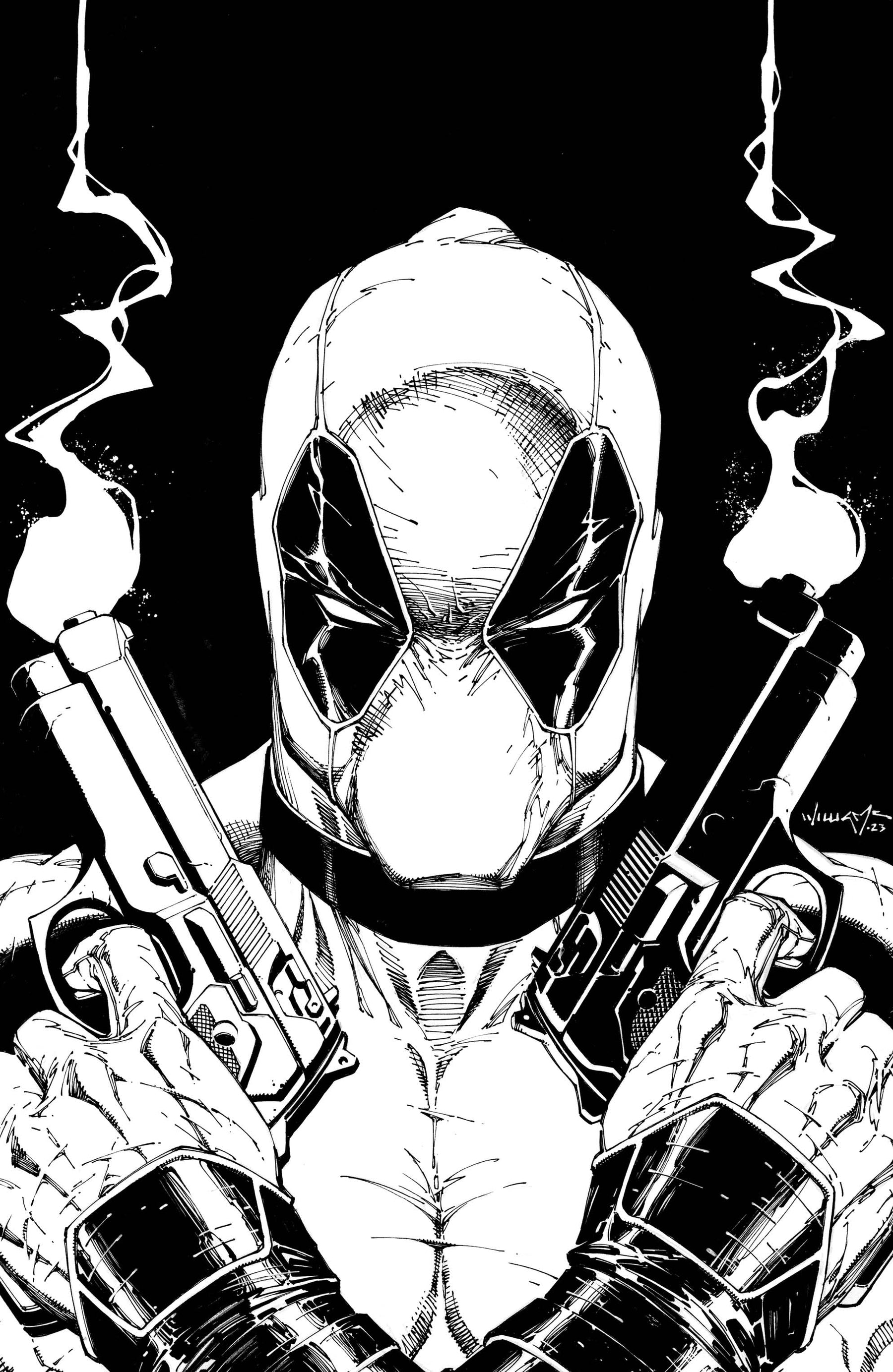 Wolverine #33 Virgin B&W Scott Williams Exclusive SDCC Limited Icon Var [INST]