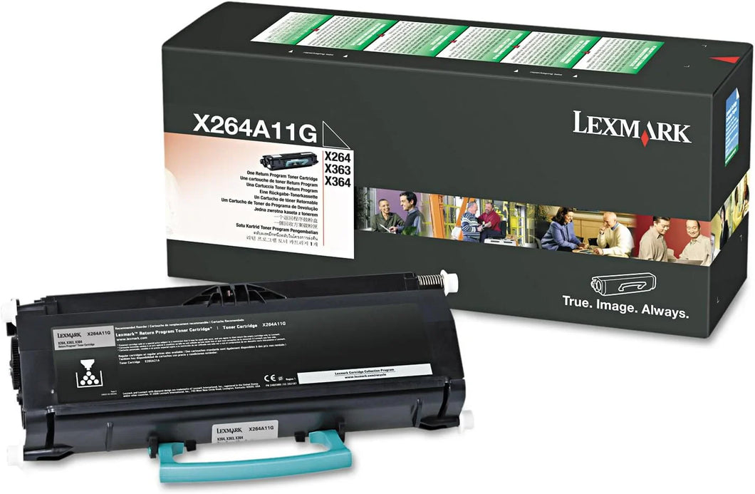 New, Pre-Owned - Lexmark x264 Standard Yield Black Toner Cartridge, X264A11G