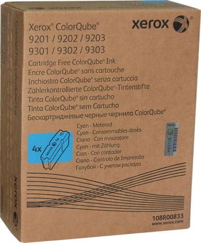 New, Pre-Owned - Xerox OEM 108R00829 4-Pack Cyan Solid Ink Sticks