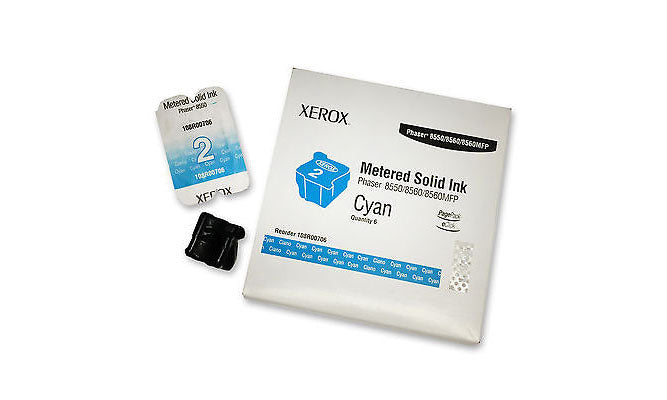 New, Pre-Owned - Xerox 108R00706 8550/8560MFP Solid Ink Cyan