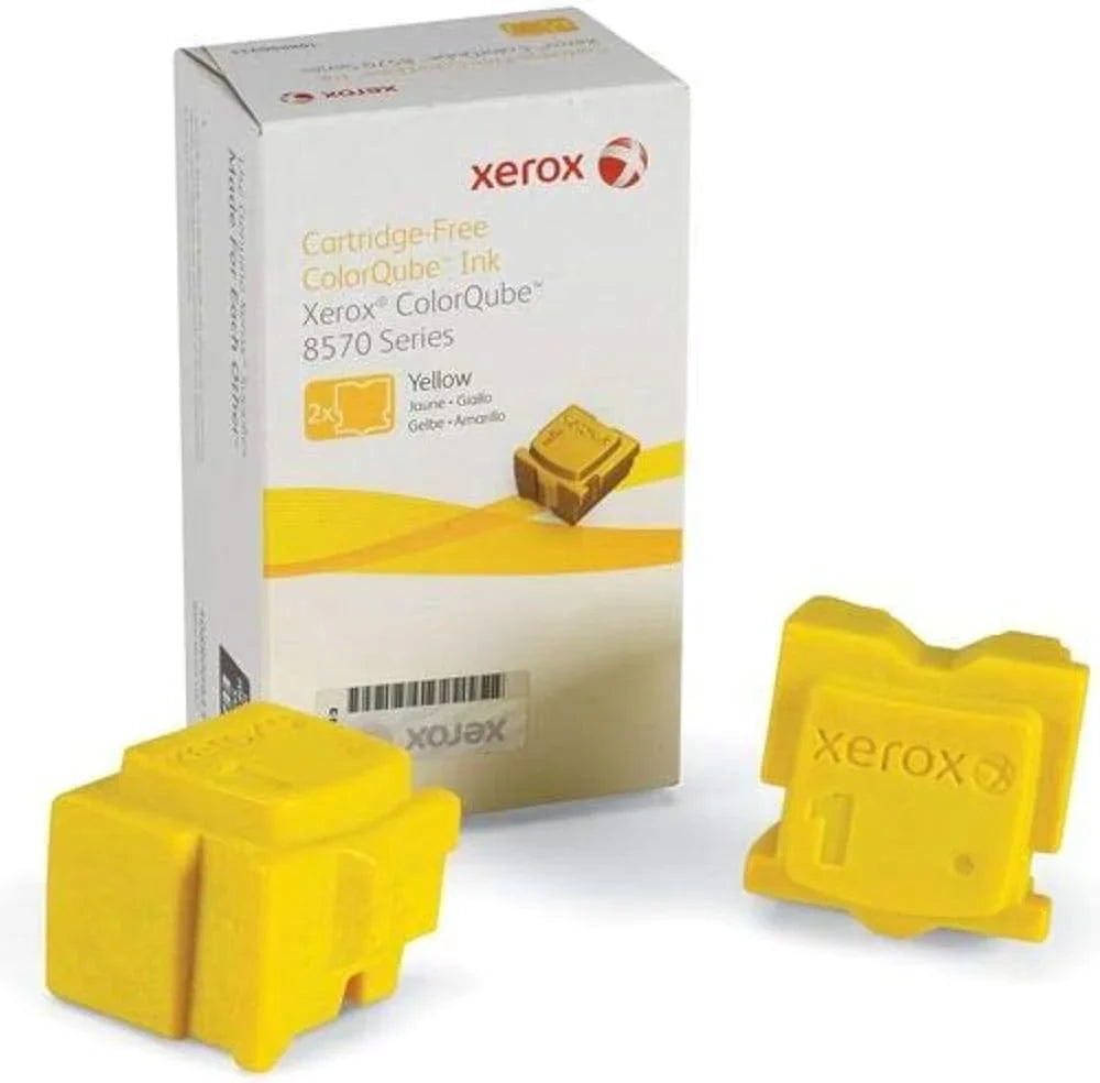 New, Pre-Owned - Xerox ColorQube 8570 Yellow Solid Ink (108R00938)