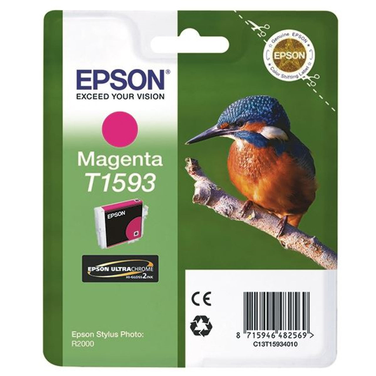 New, Pre-Owned - Epson T1593 Magenta Ink Cartridge