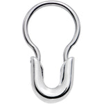 16G 5/16 Safety Pin Stainless Steel Septum Ring