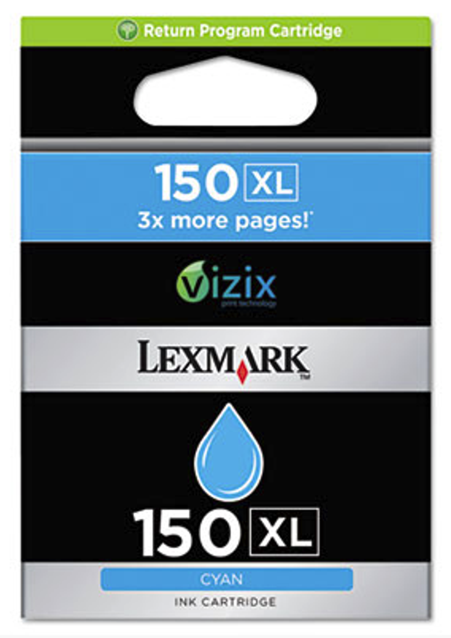 New, Pre-Owned - Lexmark #150XL Cyan Ink Cartridge