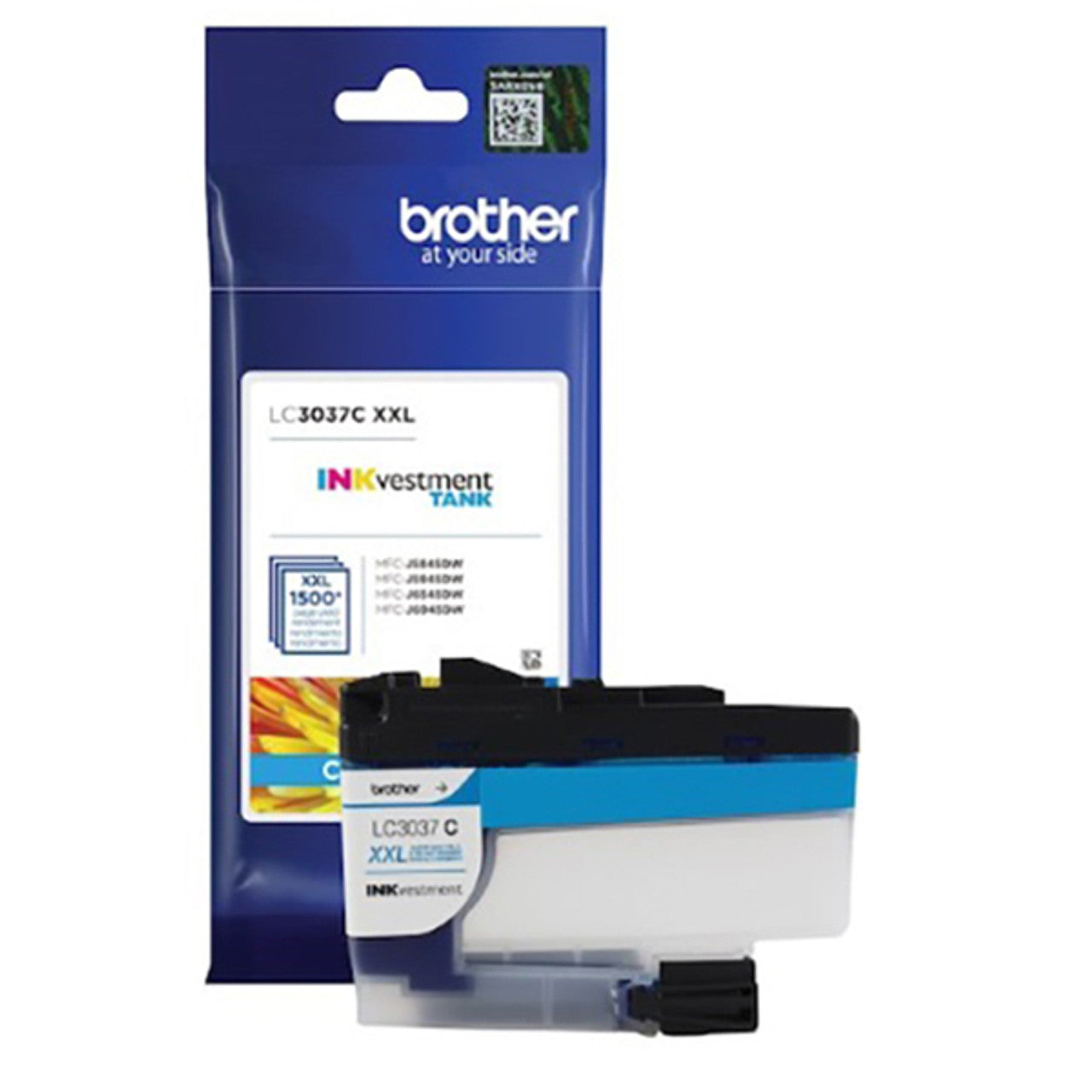 New, Pre-Owned - Brother LC3037C XXL Cyan Super High Yield Ink Tank