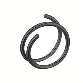 Stainless Steel Double Helix Nose Ring – 14K Gold Plated Hot Style Piercing Jewelry for Women