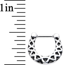 16G 1/4 Steel Simple Southwestern Septum Clicker
