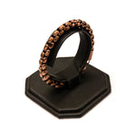 Mens Stainless Steel Rose Gold IP 4.3mm Round Box Chain Bracelet
