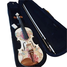 Gilded Age Violin Outfit | Crystal & Pearl Tailpiece, Carbon Fiber Bow