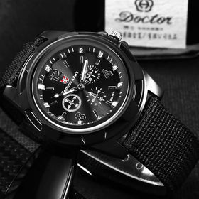 Men's Nylon Casual Sport Quartz Wrist Watch