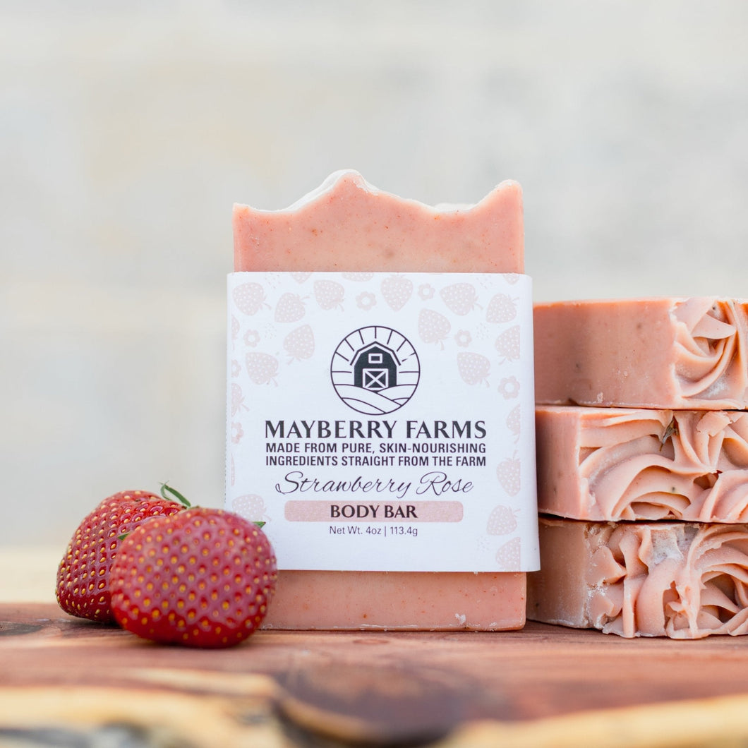 Best Selling Strawberry Rose Body Bar