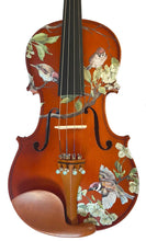 Rozanna's Song Bird Violin Outfit | Robin Egg Blue Pearl Tuners & Brazilwood Bow
