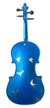 Bird Heaven Metallic Violin Outfit | Iridescent Metallic Bird Design & Crystal Tuners