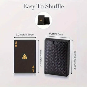 Black Golden Foil Poker Playing Cards