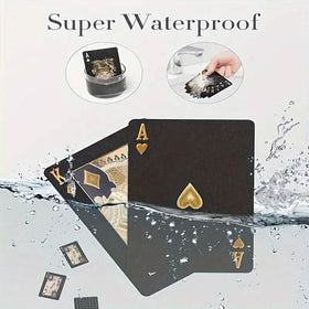 Black Golden Foil Poker Playing Cards