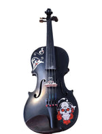 Cinco de Mayo Black Glitter Violin Outfit | Mariachi Sugar Skull Design