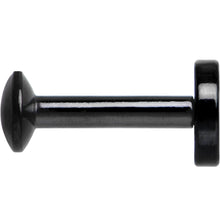 1/4 Black IP 4mm Circle Internal Thread Daith Cartilage Tragus