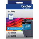 New, Pre-Owned - Brother LC402C Standard Yield Cyan Ink Cartridge