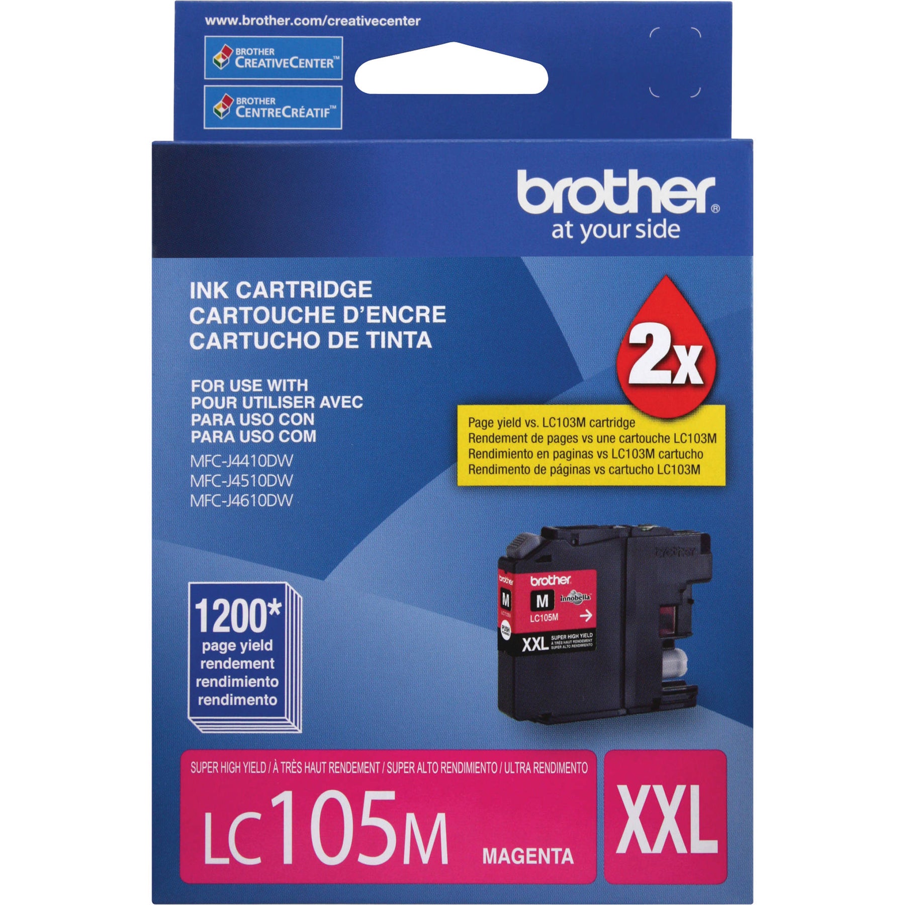 New, Pre-Owned - Brother LC105XXL Magenta Ink Cartridge