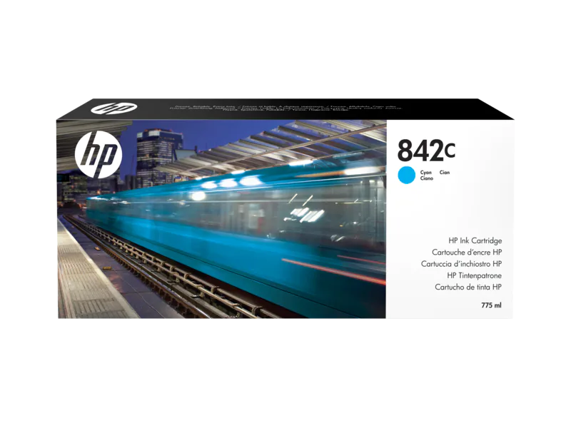New, Pre-Owned - HP 842C 775-ml Cyan PageWide Ink Cartridge