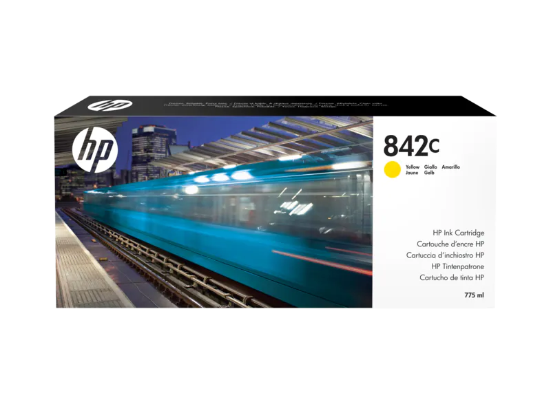 New, Pre-Owned - HP 842C 775-ml Yellow PageWide Ink Cartridge