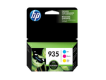 New, Pre-Owned - HP 935 Cyan, Magenta, Yellow Ink Cartridges-3 Pack, , N9H65FN#140
