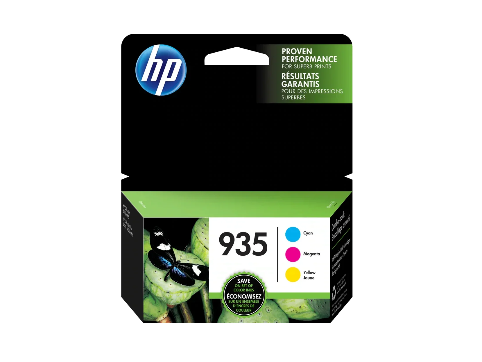 New, Pre-Owned - HP 935 Cyan, Magenta, Yellow Ink Cartridges-3 Pack, , N9H65FN#140